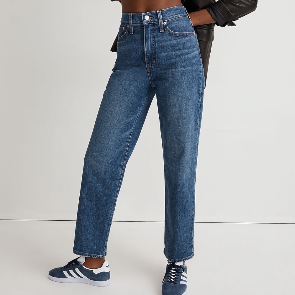 Madewell The Perfect Vintage Straight Jean in Mayfield Wash, size 26
